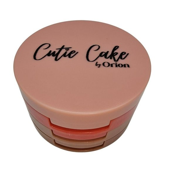 Cutie Cake Mini Eyeshadow Palette Highlighter Contour Blush Makeup Set #01 - Picture 10 of 12